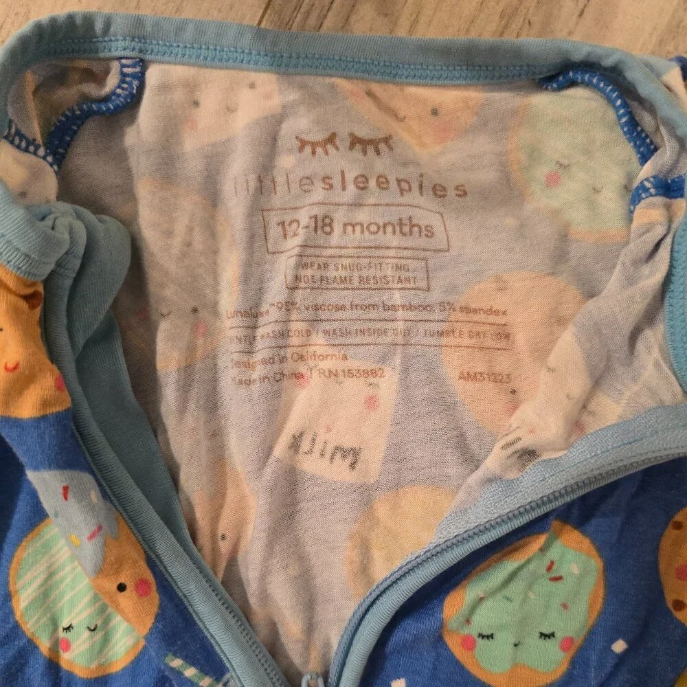 Little Sleepies Milk & Cookies 12-18 months